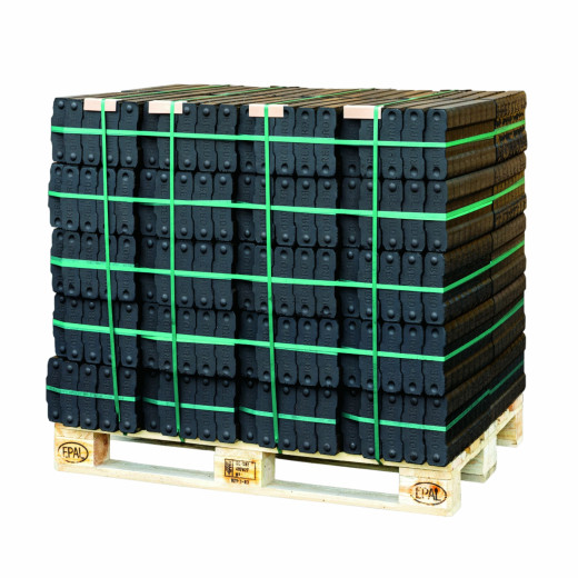 REKORD 25 kg Braunkohlebriketts als Palette 40 x 25 kg