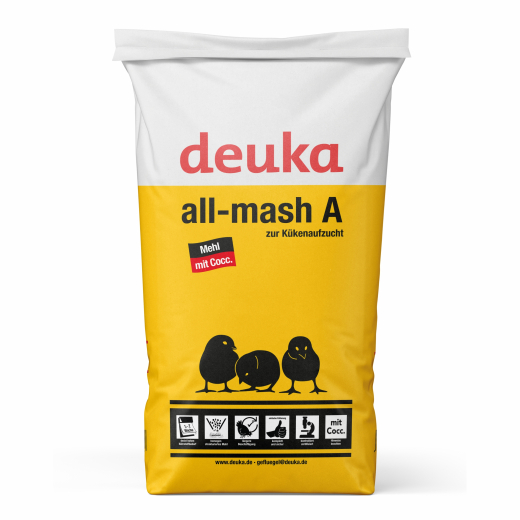 Deuka Kükenaufzuchtfutter All-Mash A Mehl m. Cocc. 25 kg