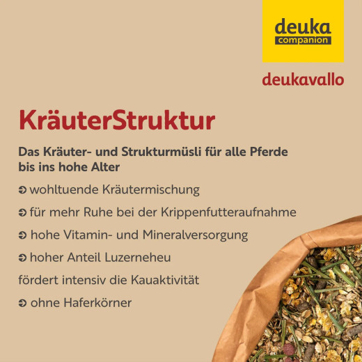 Deuka deukavallo Kräuter Struktur 15 kg